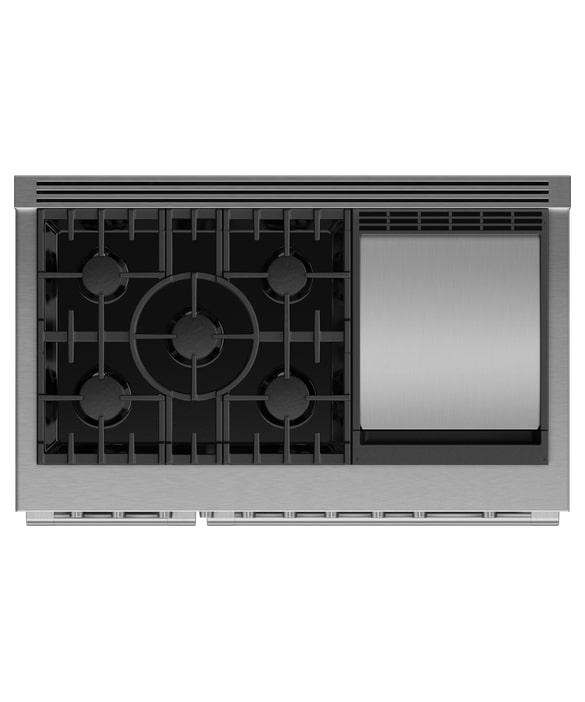 Fisher Paykel - 7.7 cu. ft  Gas Range in Stainless - RGV3-485GD-N