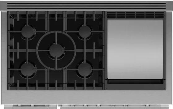 Fisher Paykel - 7.7 cu. ft  Gas Range in Stainless - RGV3-486GD-N