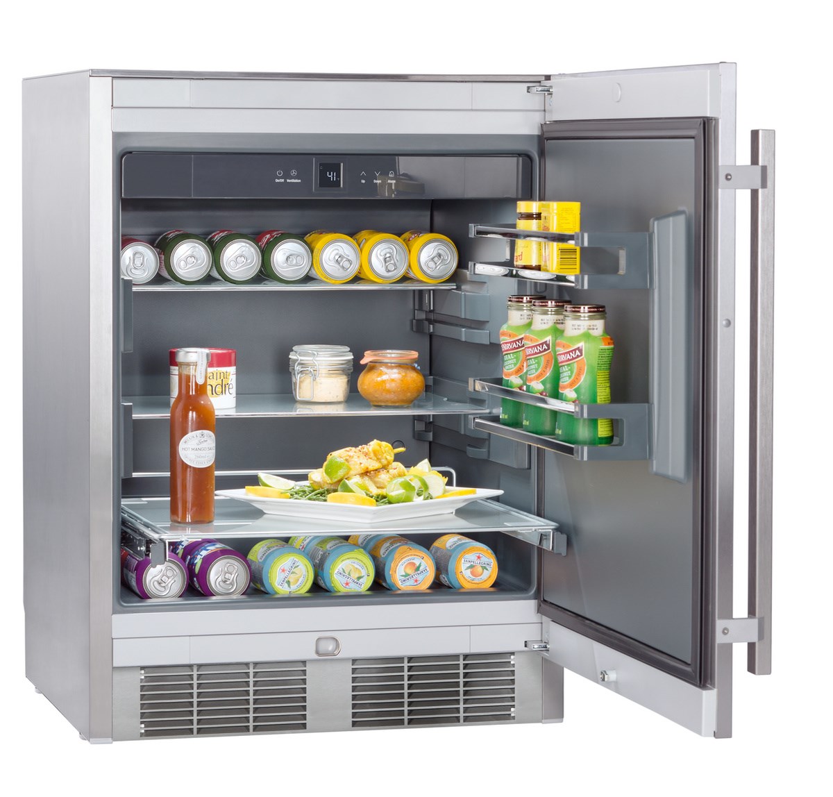 Liebherr - 23.5625 Inch 3.7 cu. ft Outdoor Beverage Refrigerator in Stainless - RO510