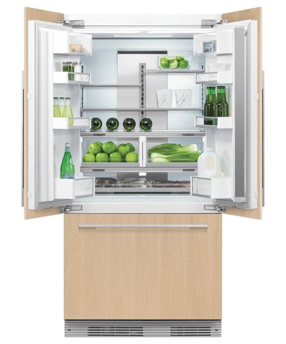 Fisher Paykel - 35.7 Inch 16.8 cu. ft Built In / Integrated French Door Refrigerator in Panel Ready - RS36A72J1 N