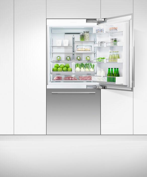 Fisher Paykel - 35.6875 Inch 16.8 cu. ft Built In / Integrated Bottom Mount Refrigerator in Stainless - RS36W80RU1 N