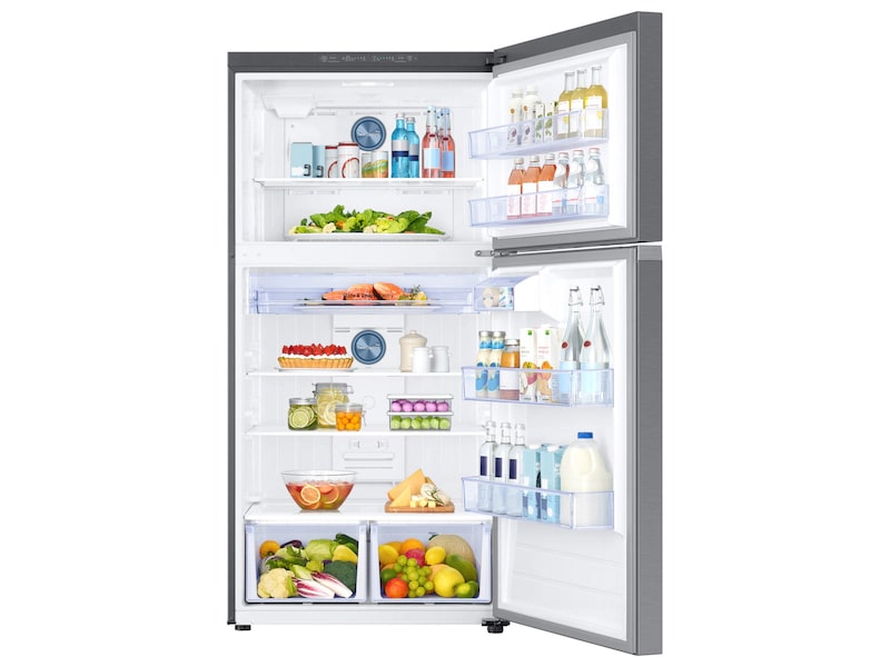 Samsung 32.875 Inch 21.2 cu. ft Top Mount Refrigerator in Stainless