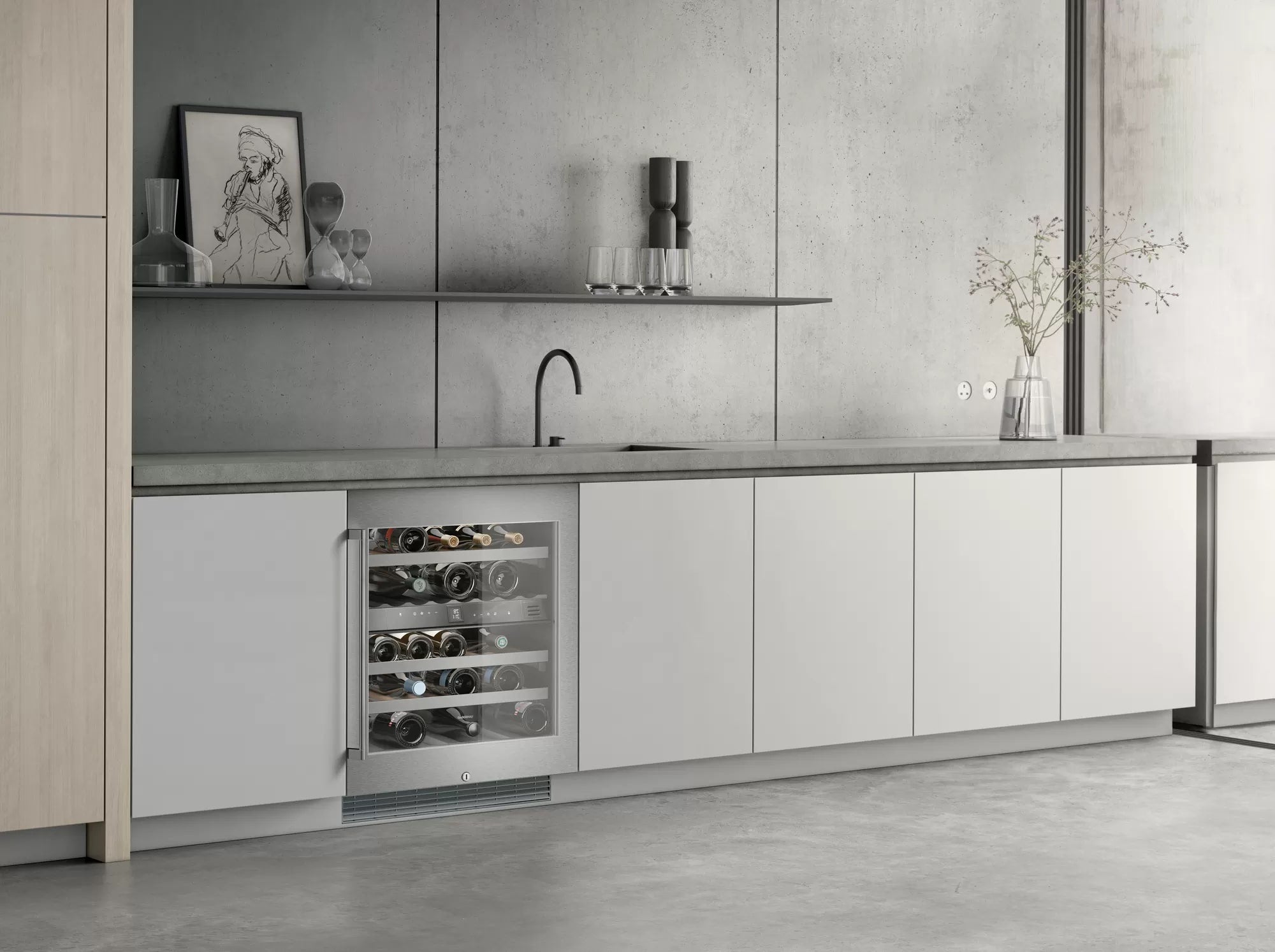 Gaggenau 23.5 Inch 4.3 cu. ft Built In / Integrated Wine Fridge Refr