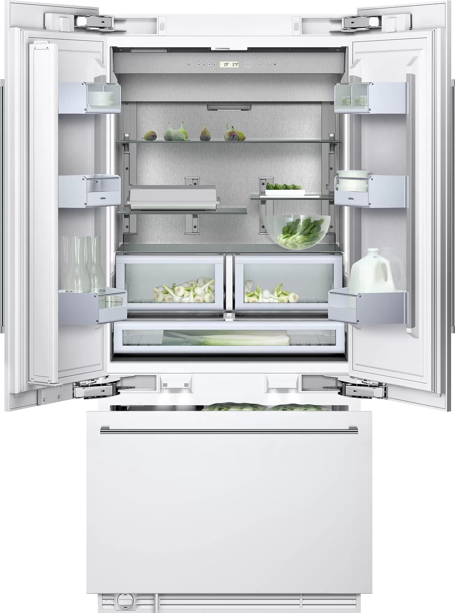 Gaggenau - 35.75 Inch 20 cu. ft Built In / Integrated Bottom Mount Refrigerator in Panel Ready - RY492701