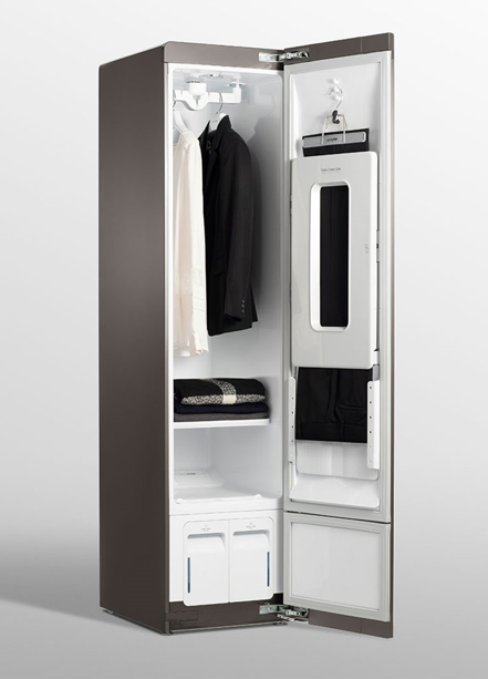 LG - Styler 3 Hangers + 1 Pants Hanger Steam Clothing Care System in Mirror - S3MFBN
