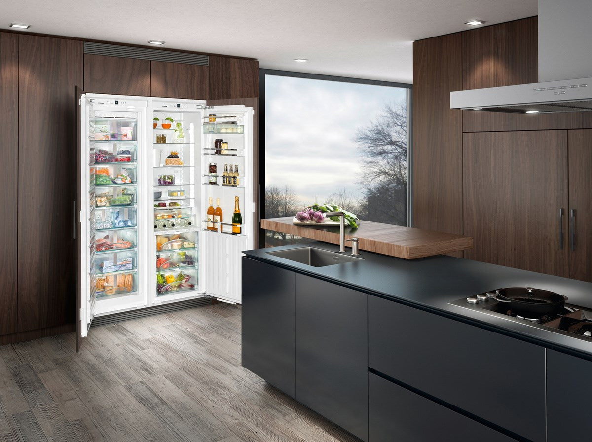 Liebherr - 44.125 Inch 18.7 cu. ft Built In / Integrated Side by Side Refrigerator in Panel Ready - SBS19H1