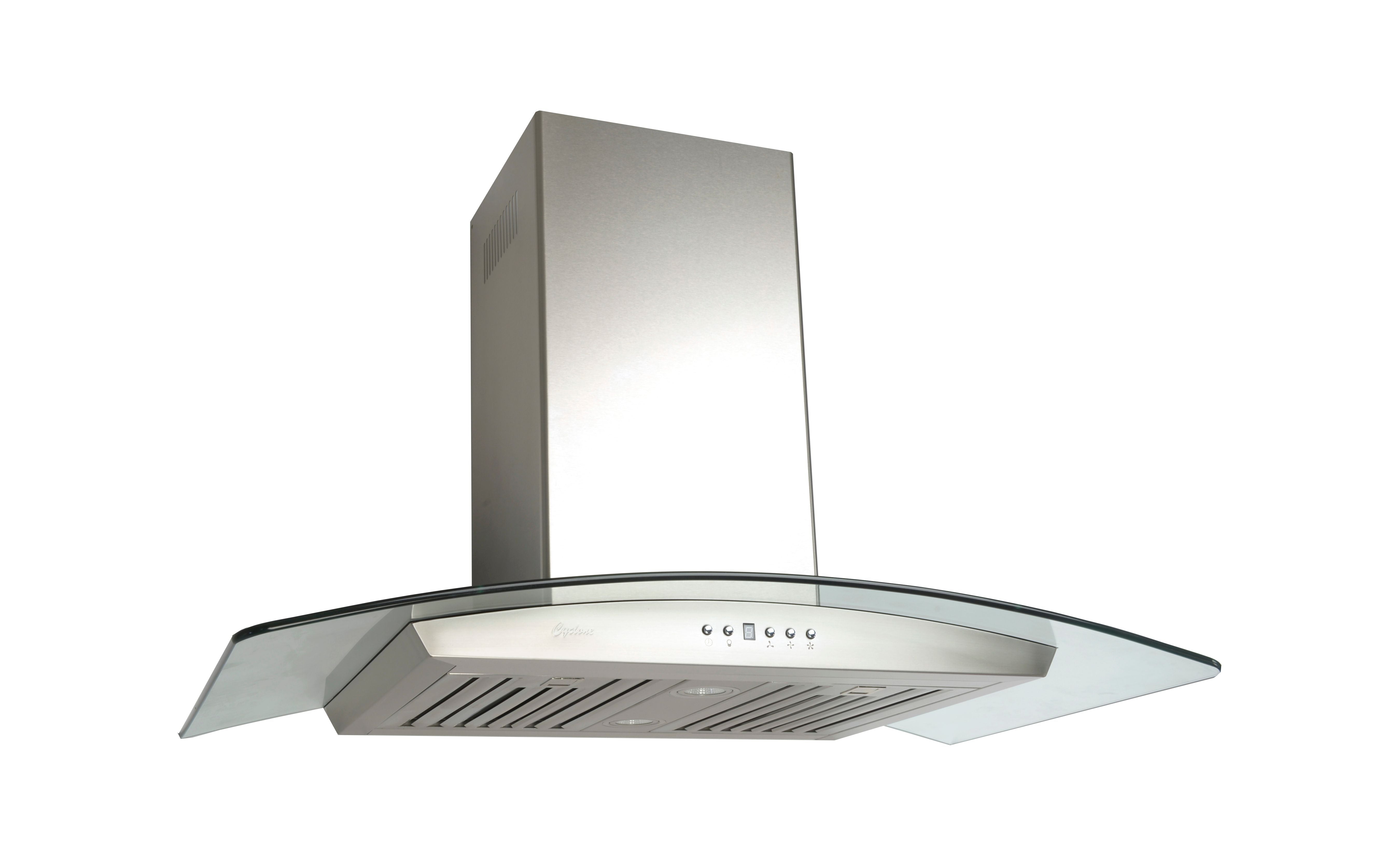 Cyclone - 35.5 Inch 550 CFM Wall Mount and Chimney Range Vent in Stainless - SCB50136