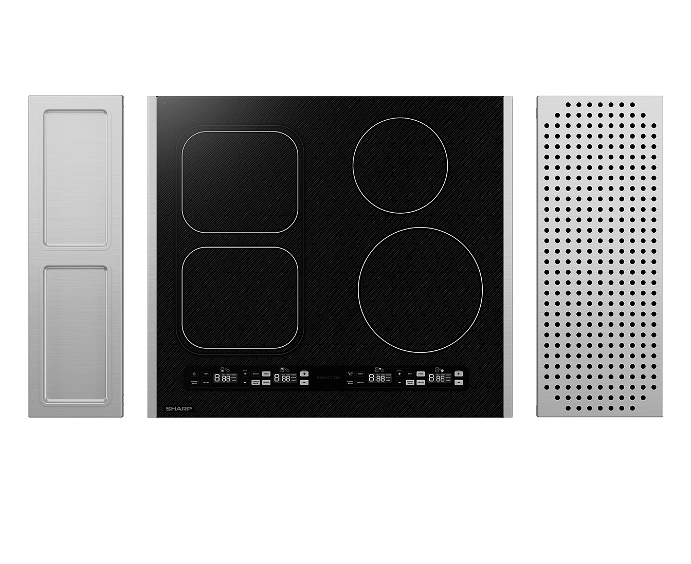 Sharp - 24 inch wide Induction Cooktop in Black - SCH2443GB