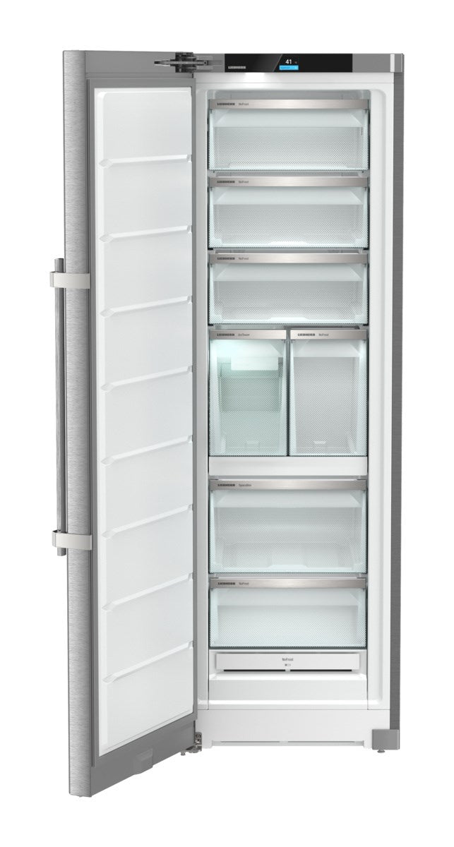 Liebherr - 9.8 cu. Ft  Upright Freezer in Stainless - SF5291