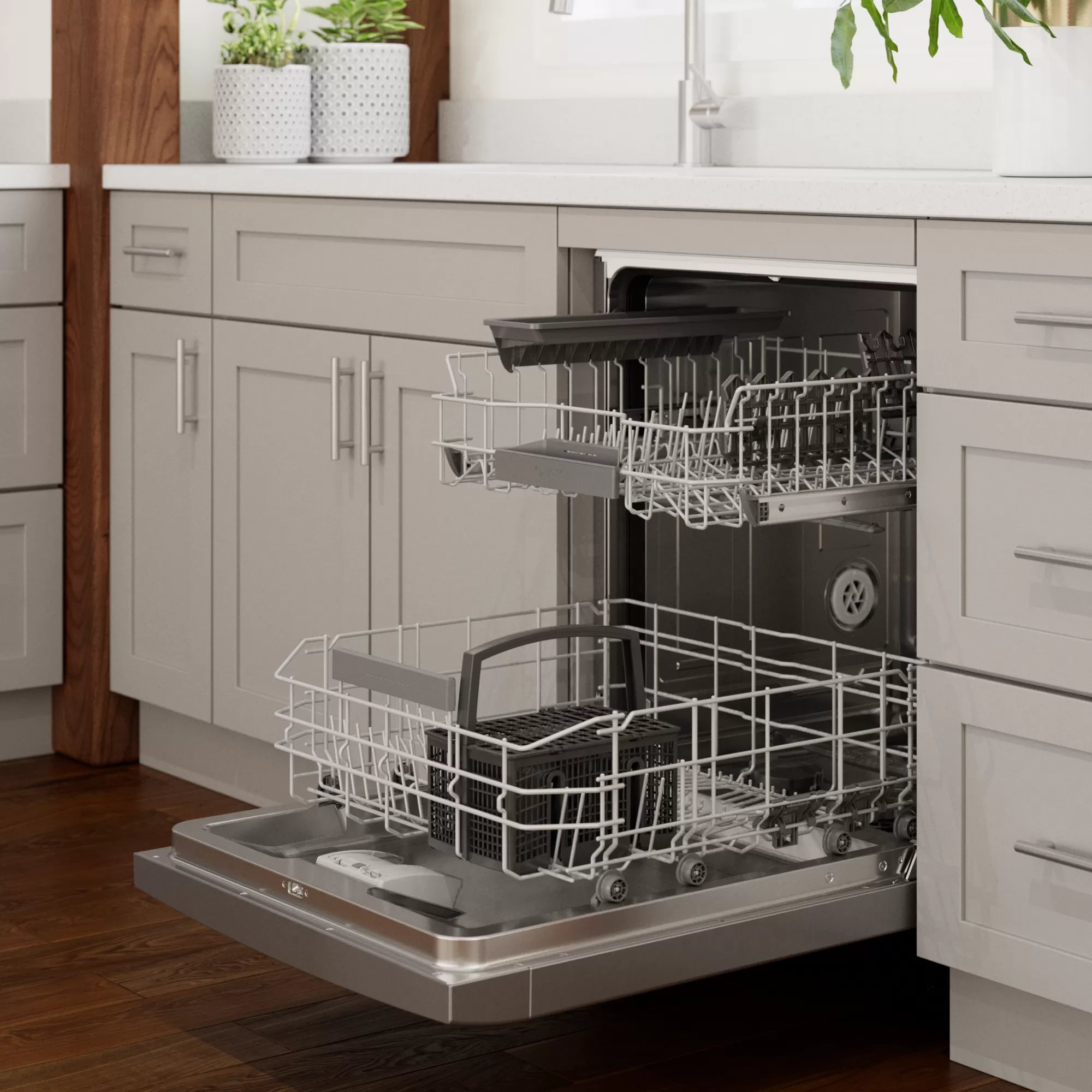 Bosch - 46 dBA Built In Dishwasher in Stainless - SGE53B55UC