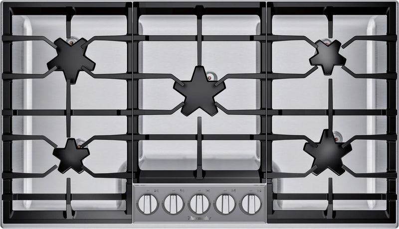 Thermador - 37 Inch Gas Cooktop in Stainless - SGSP365TS