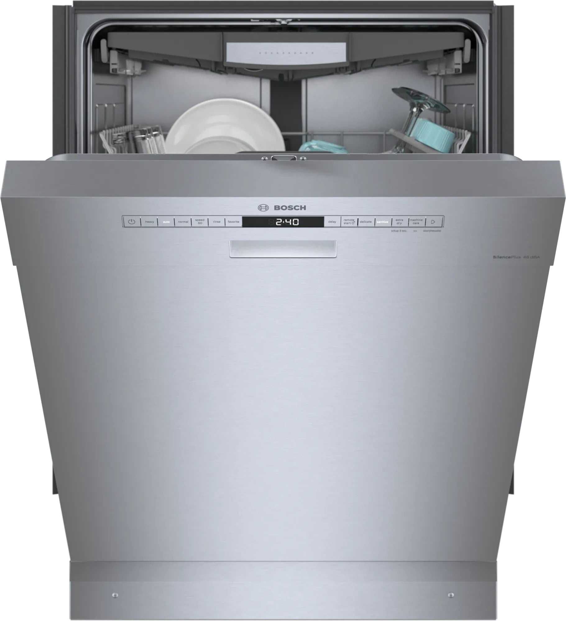 Bosch - 46 dBA Built In Dishwasher in Stainless - SHE53B75UC