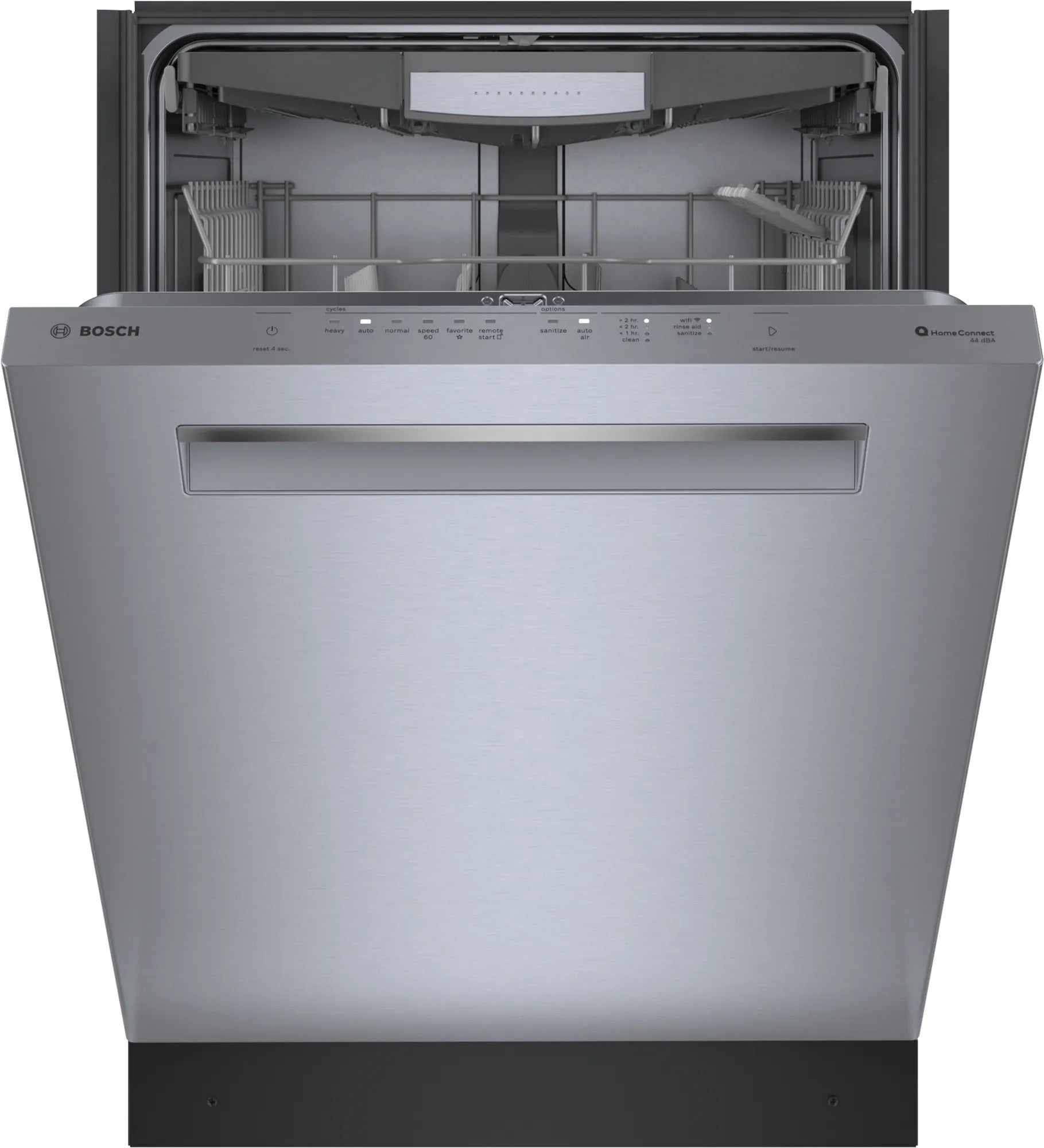 Bosch - 44 dBA Built In Dishwasher in Stainless - SHP65CM5N