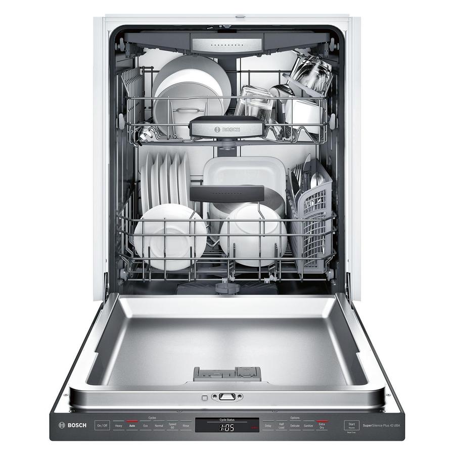Bosch - 42 dBA Built In Dishwasher in Black Stainless - SHPM78W54N