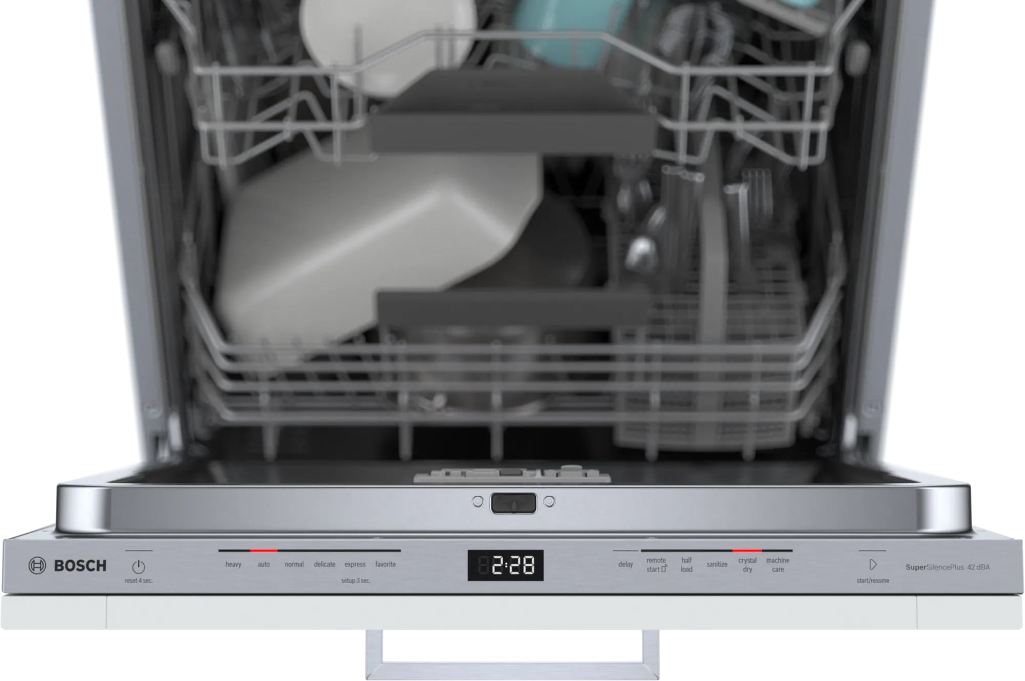Bosch - 42 dBA Built In Dishwasher in Panel Ready - SHV78B73UC