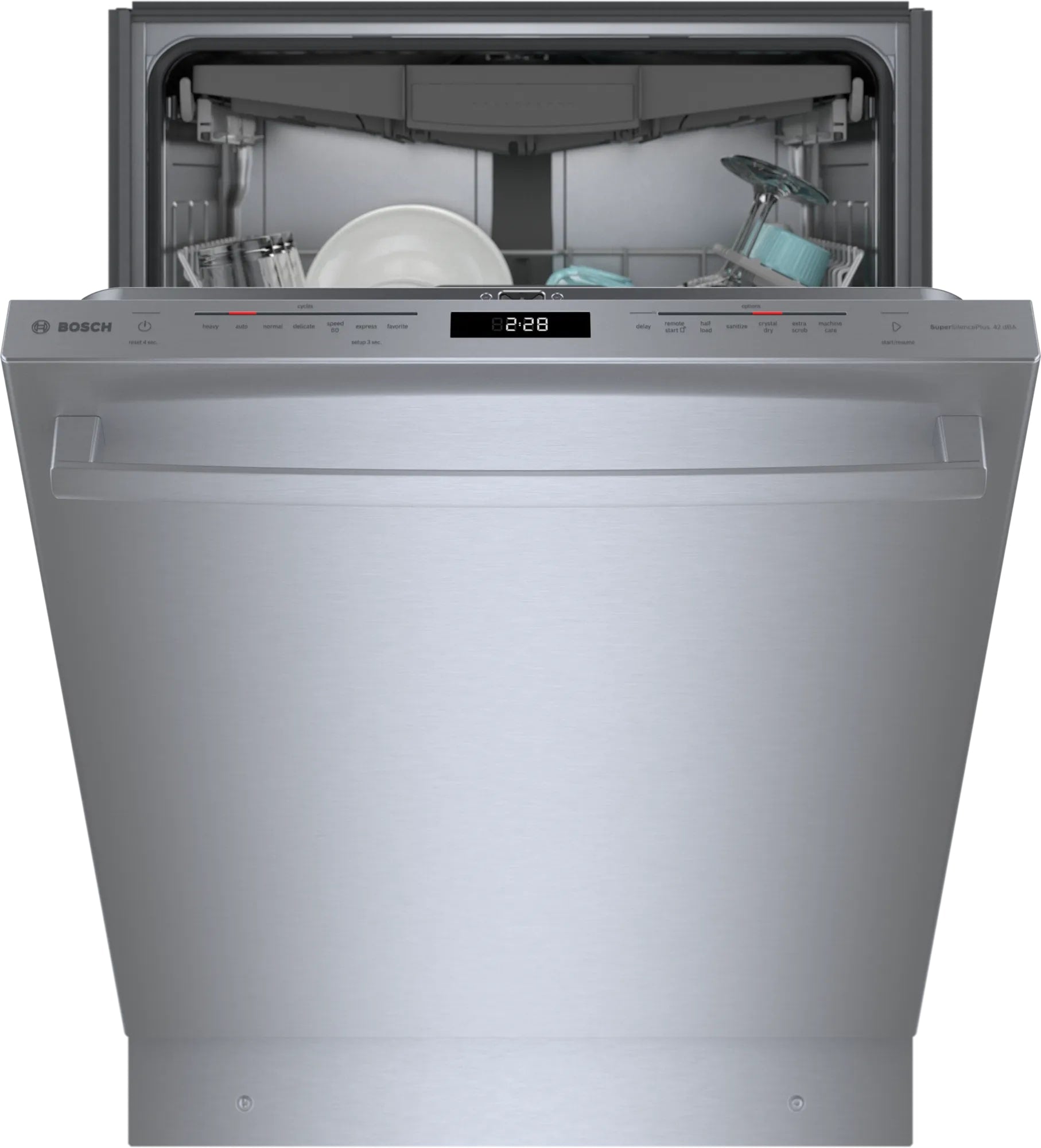 Bosch - 42 dBA Built In Dishwasher in Stainless - SHX78B75UC