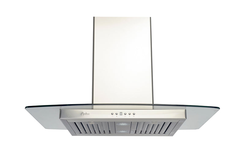 Cyclone - 35.5 Inch 600 CFM Island Range Vent in Stainless - SIB52236