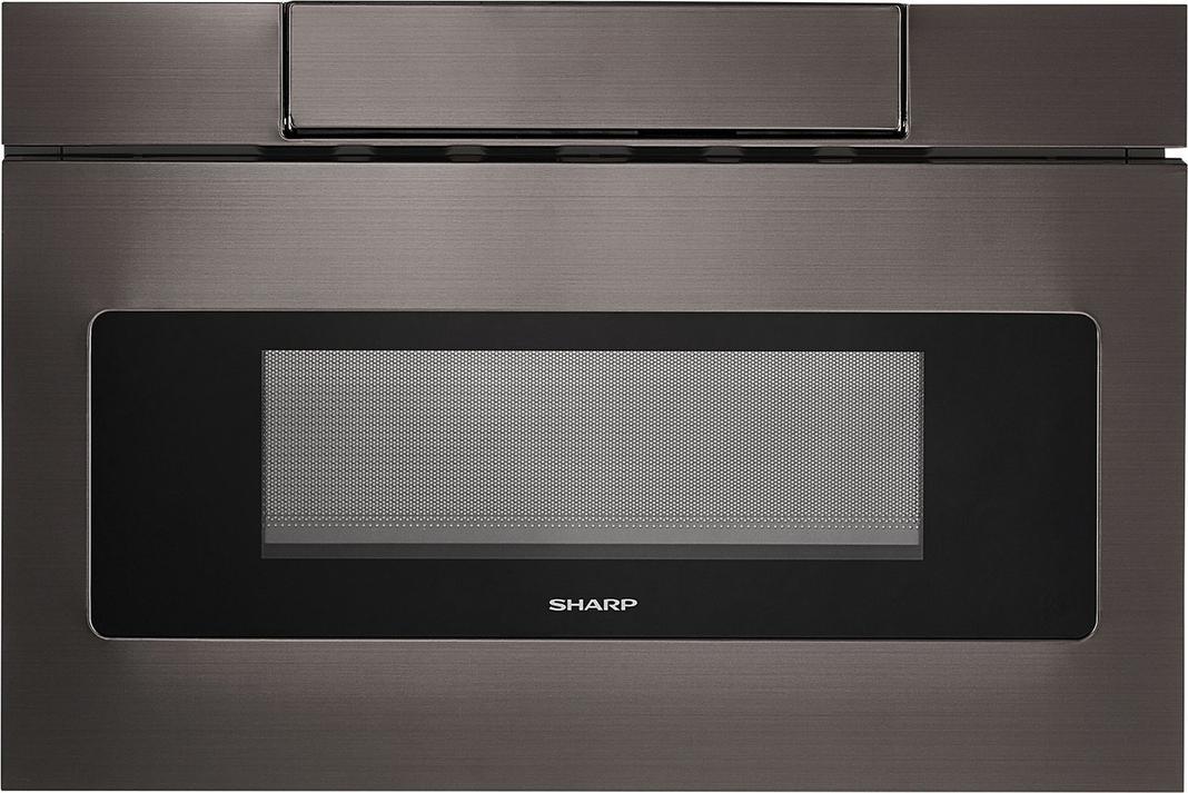 Sharp - 1.2 cu. Ft  Built In Microwave in Black Stainless - SMD2477AHC