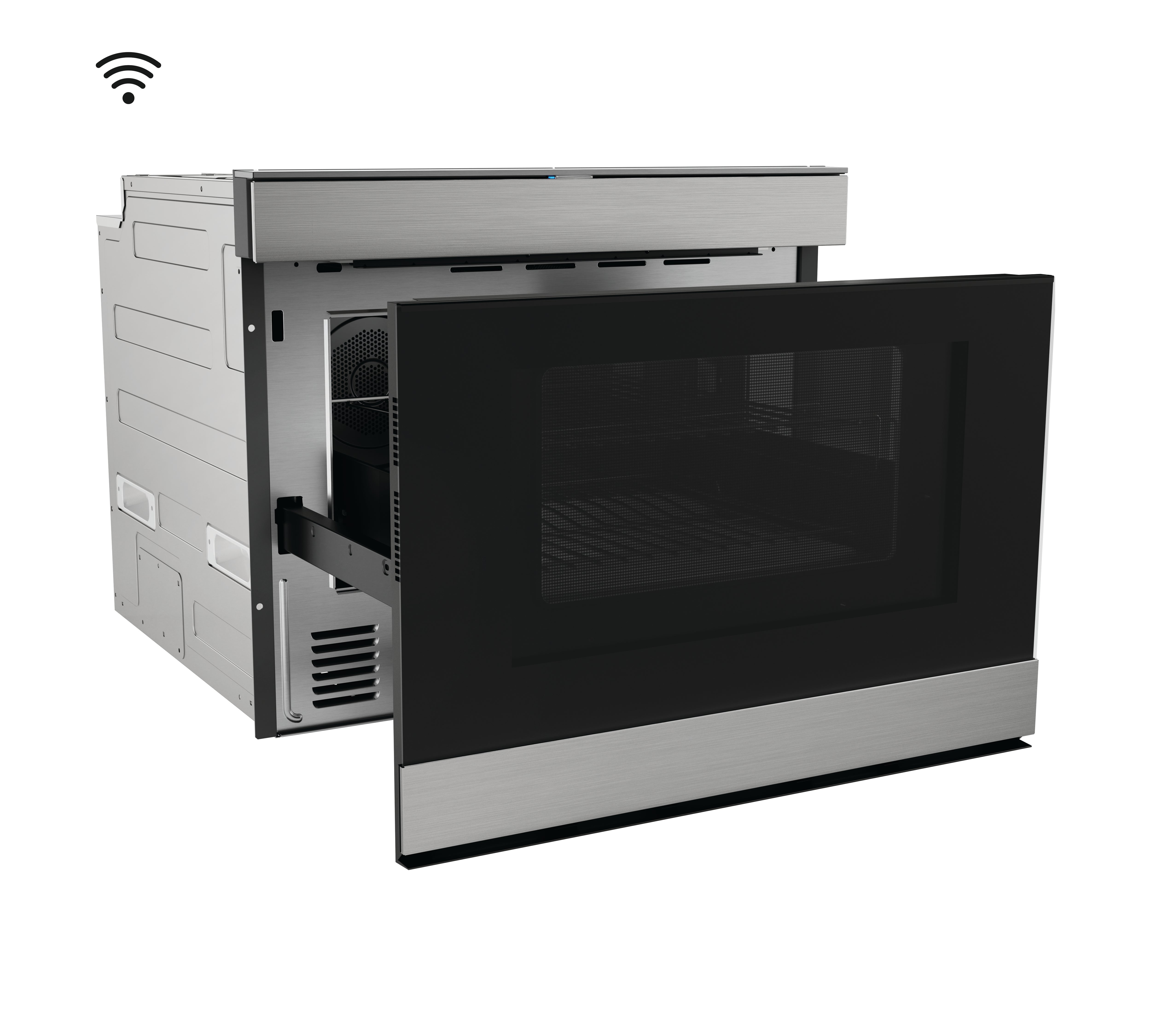 Sharp - 1.4 cu. Ft  Built In Microwave in Stainless - SMD2499FSC
