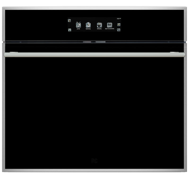 Porter & Charles - 4.3 cu. ft Single Wall Oven in Black - SOPS76PS