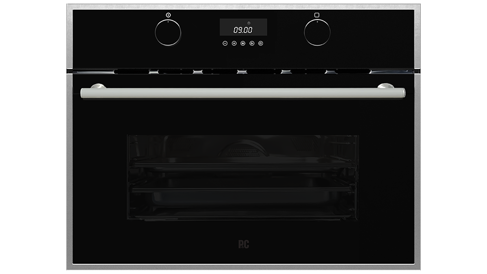 Porter & Charles - 1.3 cu. ft Speed Wall Oven in Black Stainless - SPPS60TM