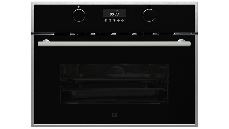 Porter & Charles - 1.3 cu. ft Speed Wall Oven in Black Stainless - SPPS60TM-1