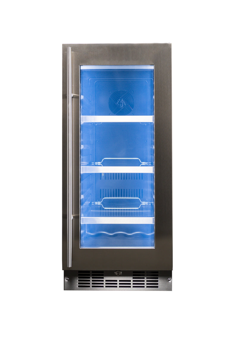 Silhouette - 14.9 Inch 3.3 cu. ft Beverage Centre Refrigerator in Stainless - SPRBC031D1SS