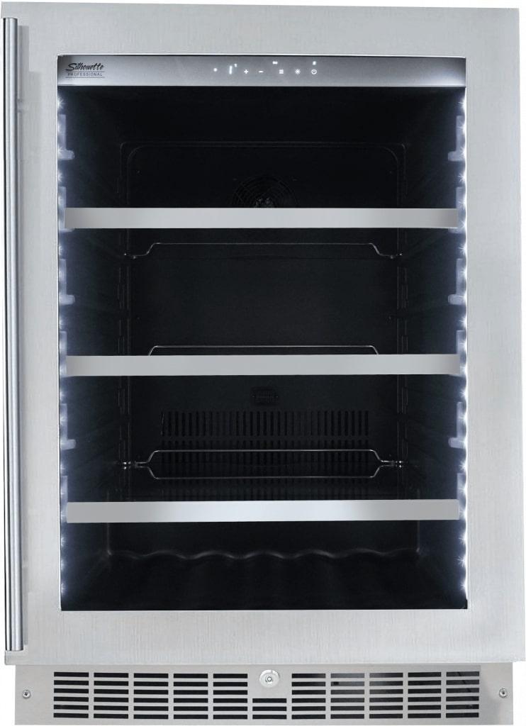 Silhouette - 23.8 Inch 5.6 cu. ft Built In / Integrated Beverage Centre Refrigerator in Stainless - SPRBC056D1SS