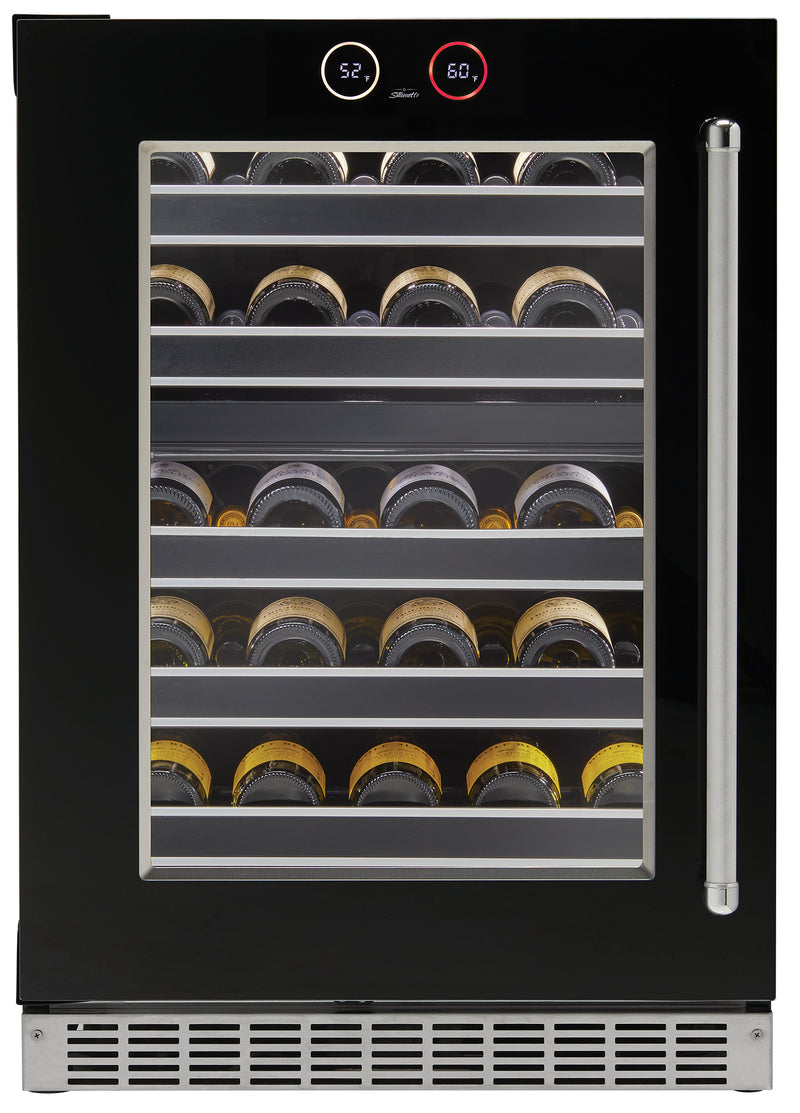 Silhouette - 23.9 Inch 5.5 cu. ft Wine Fridge Refrigerator in Stainless - SRVWC050L
