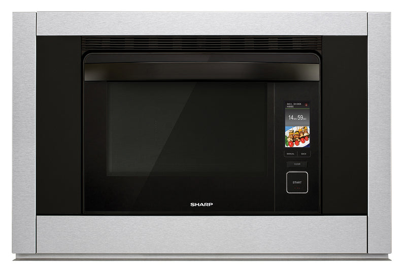 Sharp - 1.1 cu. ft Steam Wall Oven in Stainless - SSC3088AS