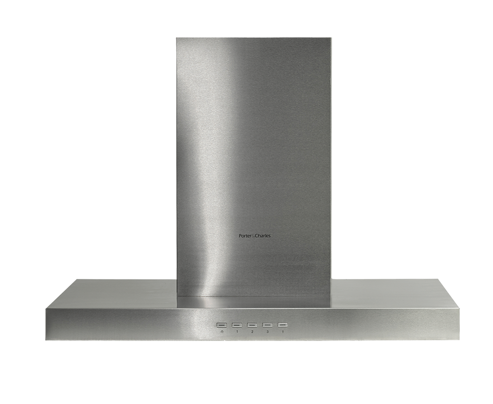Porter & Charles - 30 Inch 600 CFM Wall Mount and Chimney Range Vent in Stainless - T-SHAPE-30