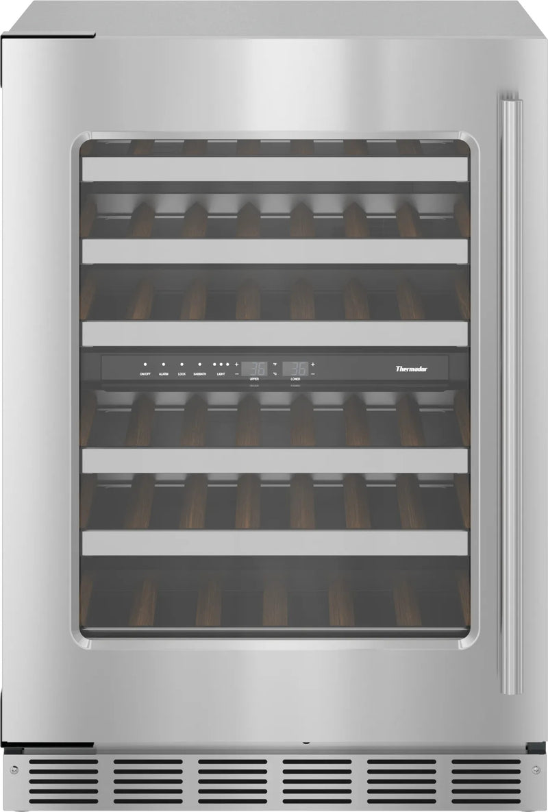 Thermador - 24 Inch  cu. ft Undercounter Wine Refrigerator in Stainless (Open Box) - T24UW915LS