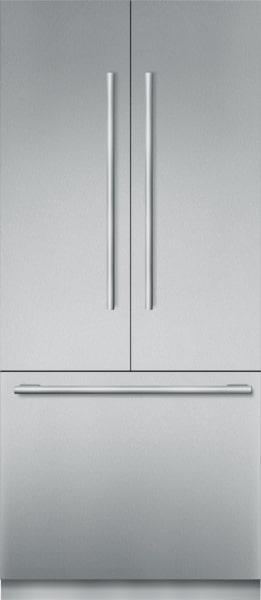 Thermador - 35.75 Inch 19.4 cu. ft Built In / Integrated French Door Refrigerator in Stainless - T36BT915NS