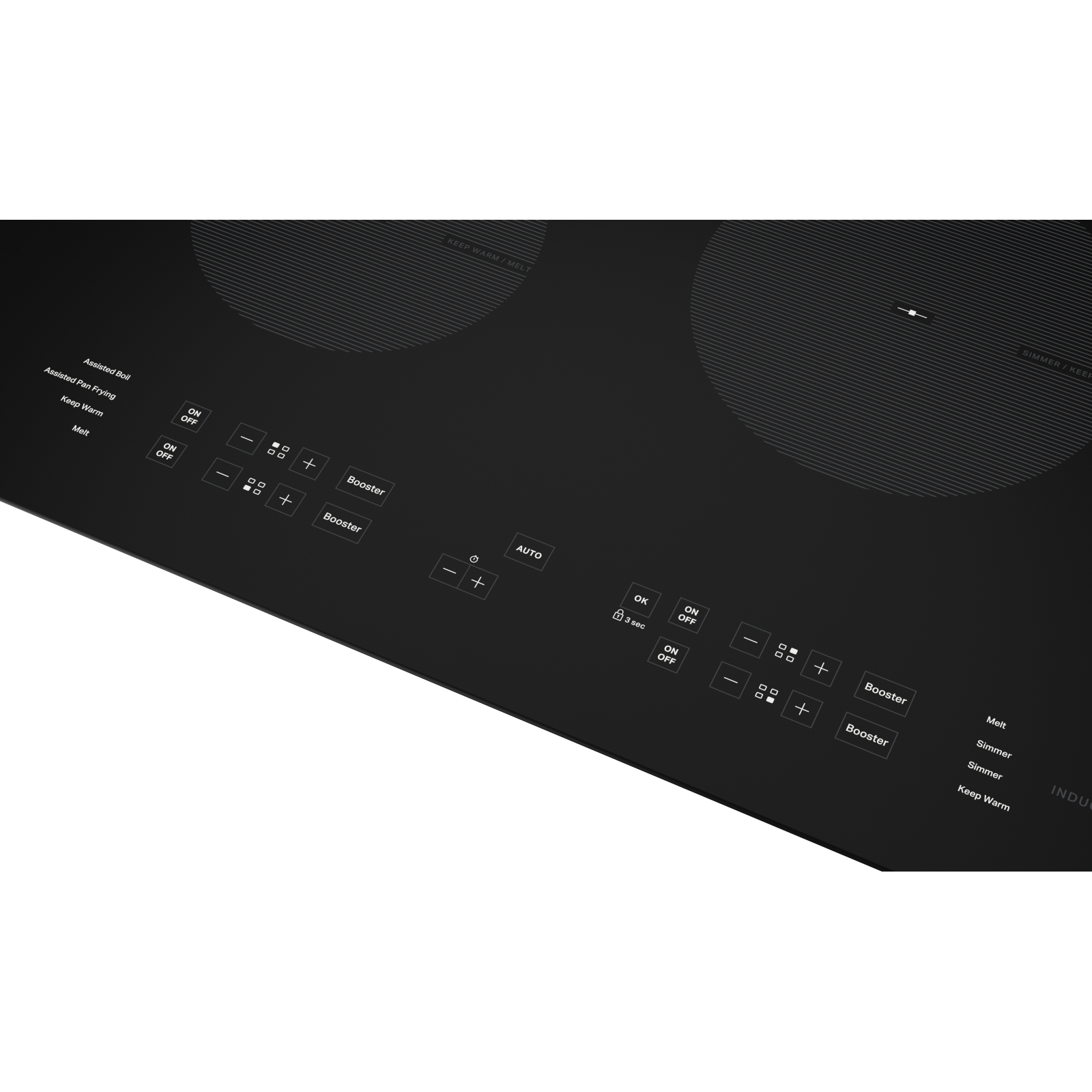 Whirlpool - 25.625 inch wide Induction Cooktop in Black - UCIG245KBL