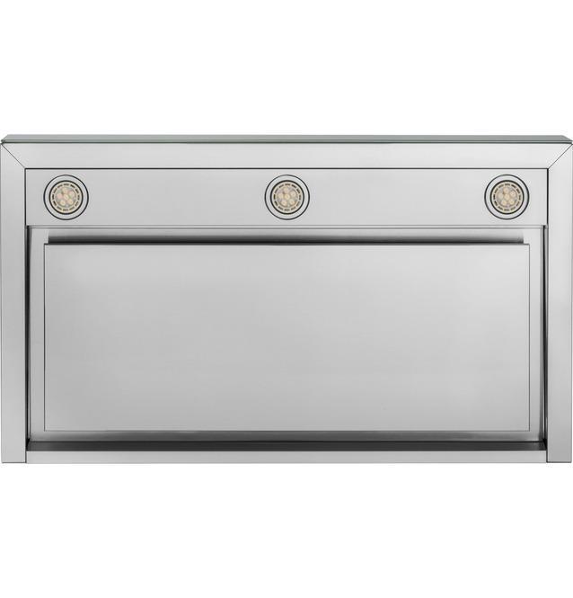 GE - 36 Inch 610 CFM Wall Mount and Chimney Range Vent in Stainless - UVW9361SLSS