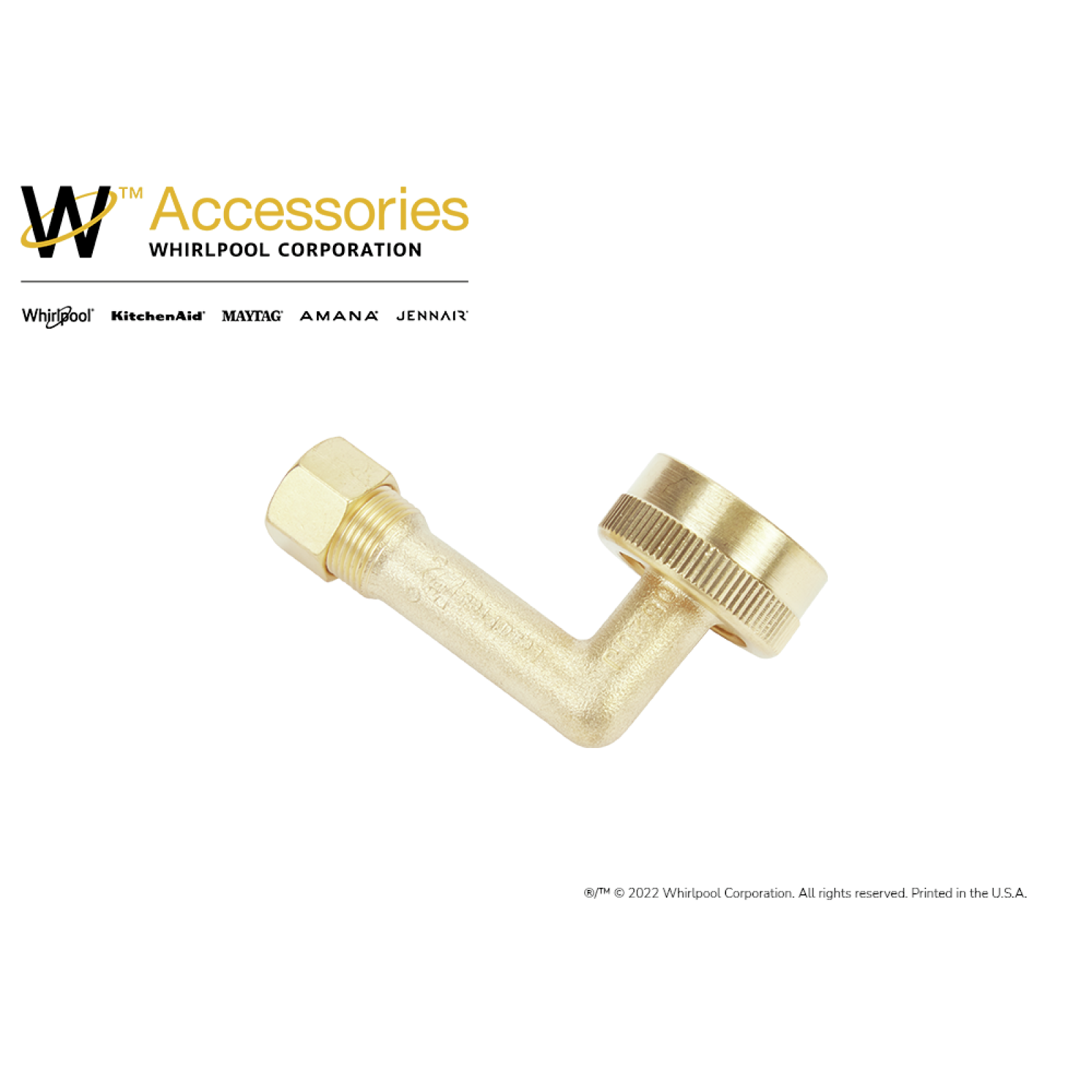 Whirlpool -  Dishwasher Water Inlet Fitting - W10685193