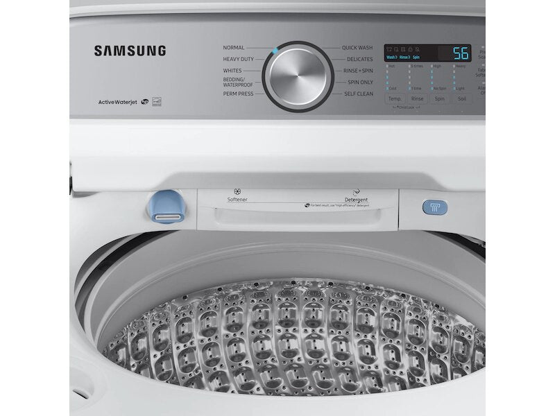 Samsung - 4.9 cu. Ft  Top Load Washer in White - WA49B5205AW