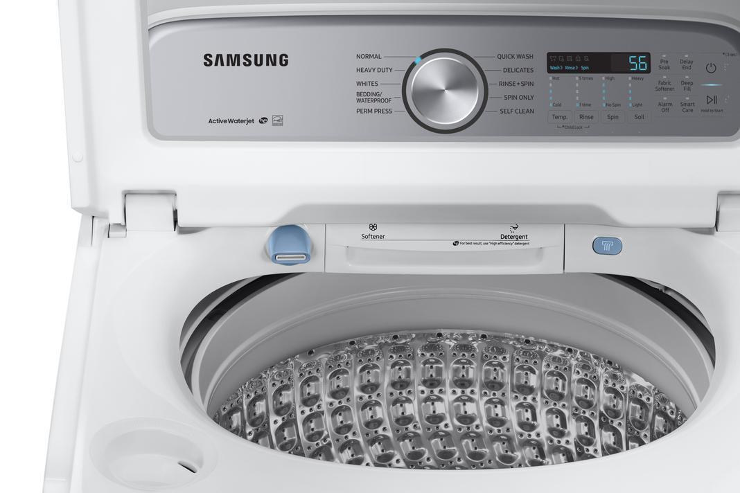 Samsung 5.8 cu. Ft Top Load Washer in White WA50R5200AW