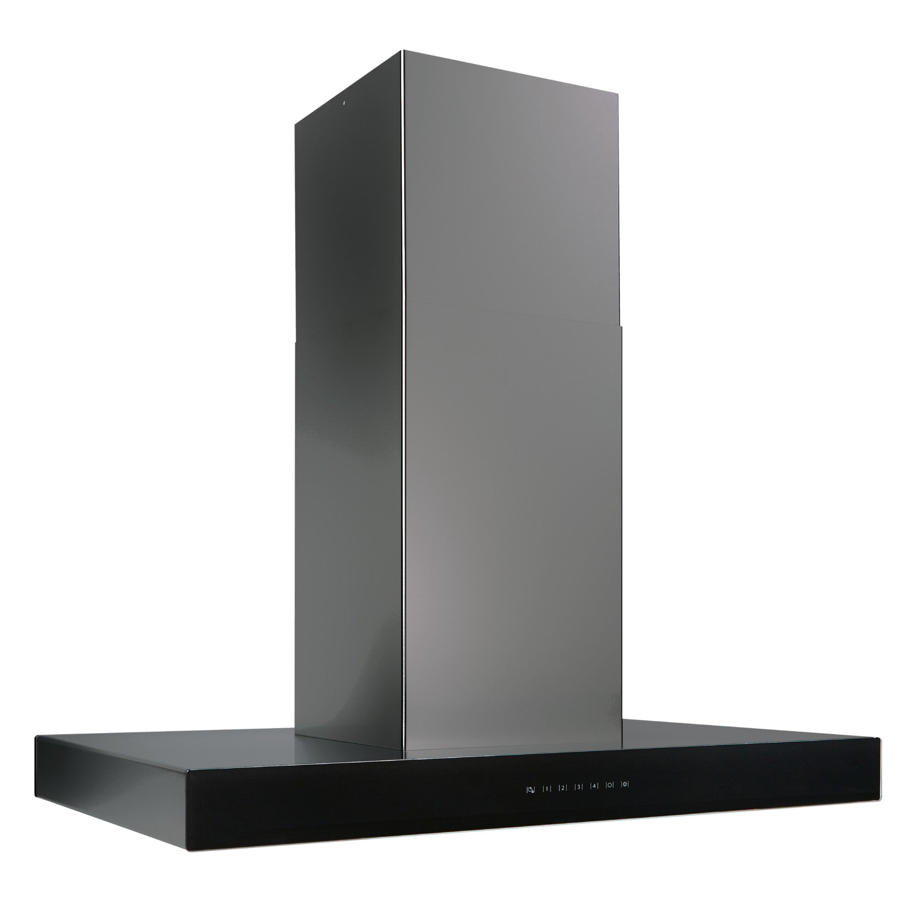 Best - 36 Inch 650 CFM Wall Mount and Chimney Range Vent in Black Stainless - WCB3I36BLSB