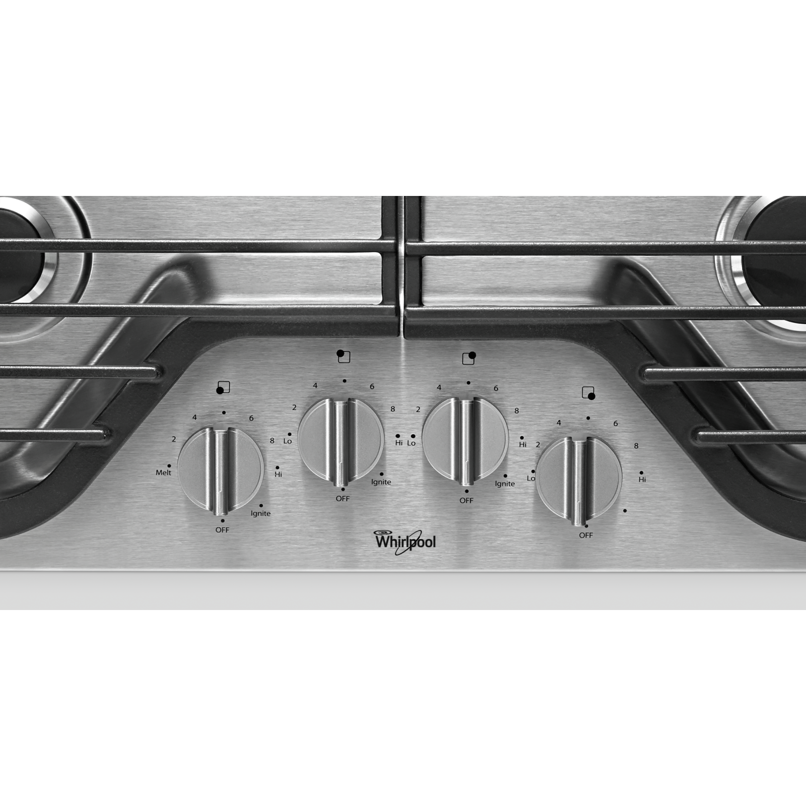 Whirlpool - 30 Inch Gas Cooktop in Stainless - WCG75US0DS Whirlpool - 30 Inch Gas Cooktop in Stainless - WCG75US0DS