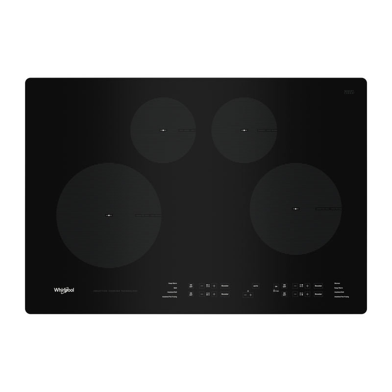 Whirlpool - 30.8125 inch wide Induction Cooktop in Black - WCI55US0JB