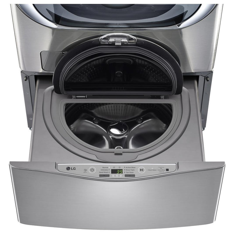 LG - 1.1 cu. Ft  Compact Washer in Stainless - WD100CV