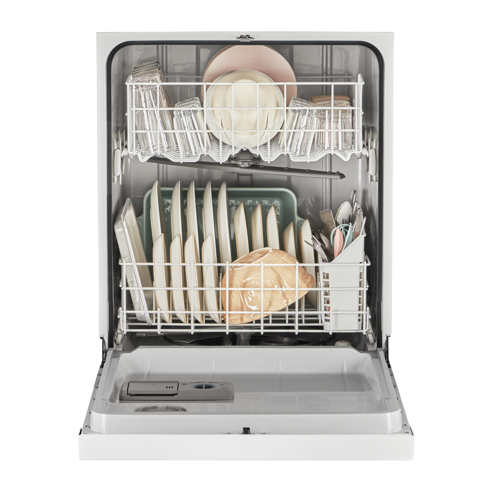 Whirlpool - 57 dBA Built In Dishwasher in White - WDF341PAPW