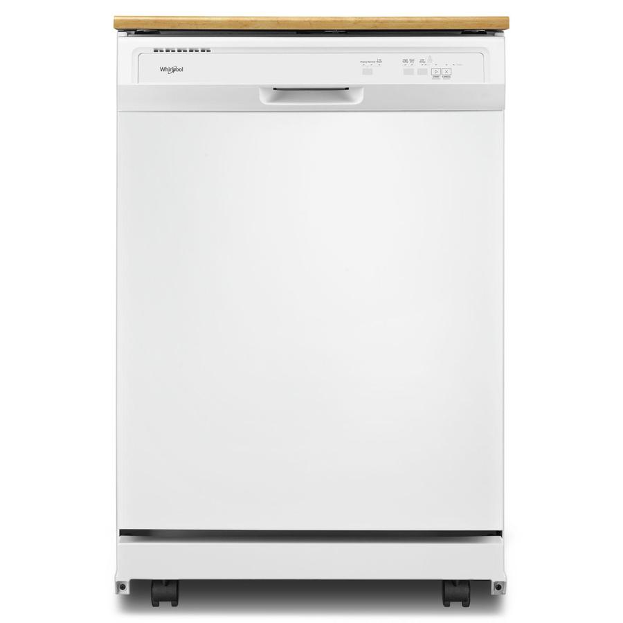 Whirlpool - 64 dBA Portable Dishwasher in White - WDP370PAHW
