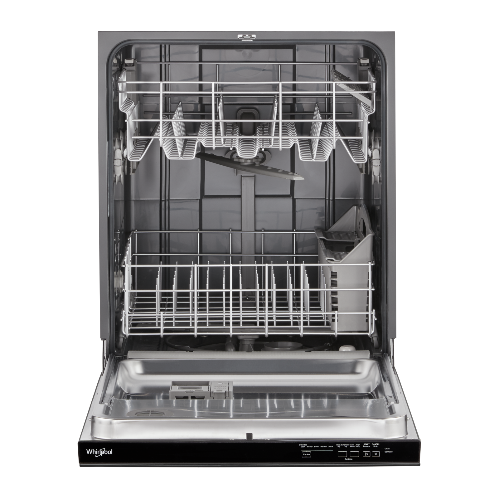 Whirlpool - 55 dBA Built In Dishwasher in Black - WDP560HAMB