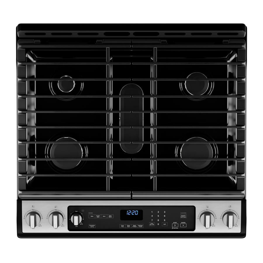 Whirlpool 5.8 cu. ft Gas Range in Stainless WEG745H0LZ