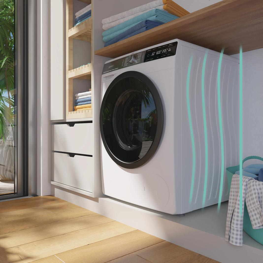 Gorenje - 8.3 cu. Ft  Front Load Washer in White (Open Box) - WEI843HP