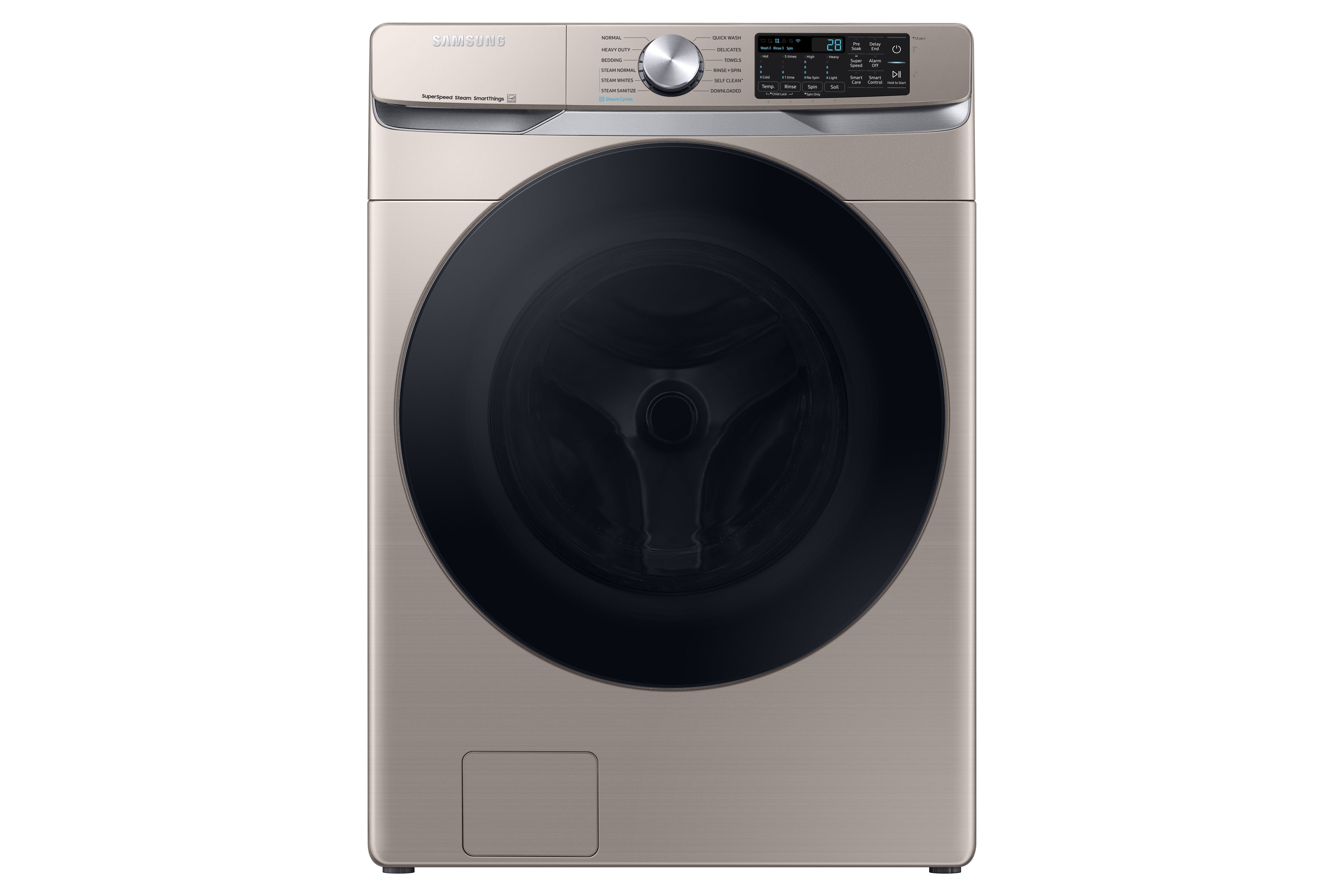 Samsung 5.2 Cu.Ft. Front Load Washer with SuperSpeed and Built-in Wifi - Champagne - WF45B6300AC