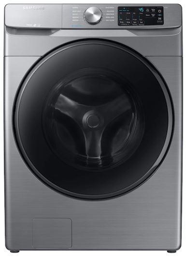 Samsung - 5.2 cu. Ft  Front Load Washer in Stainless - WF45R6100AP