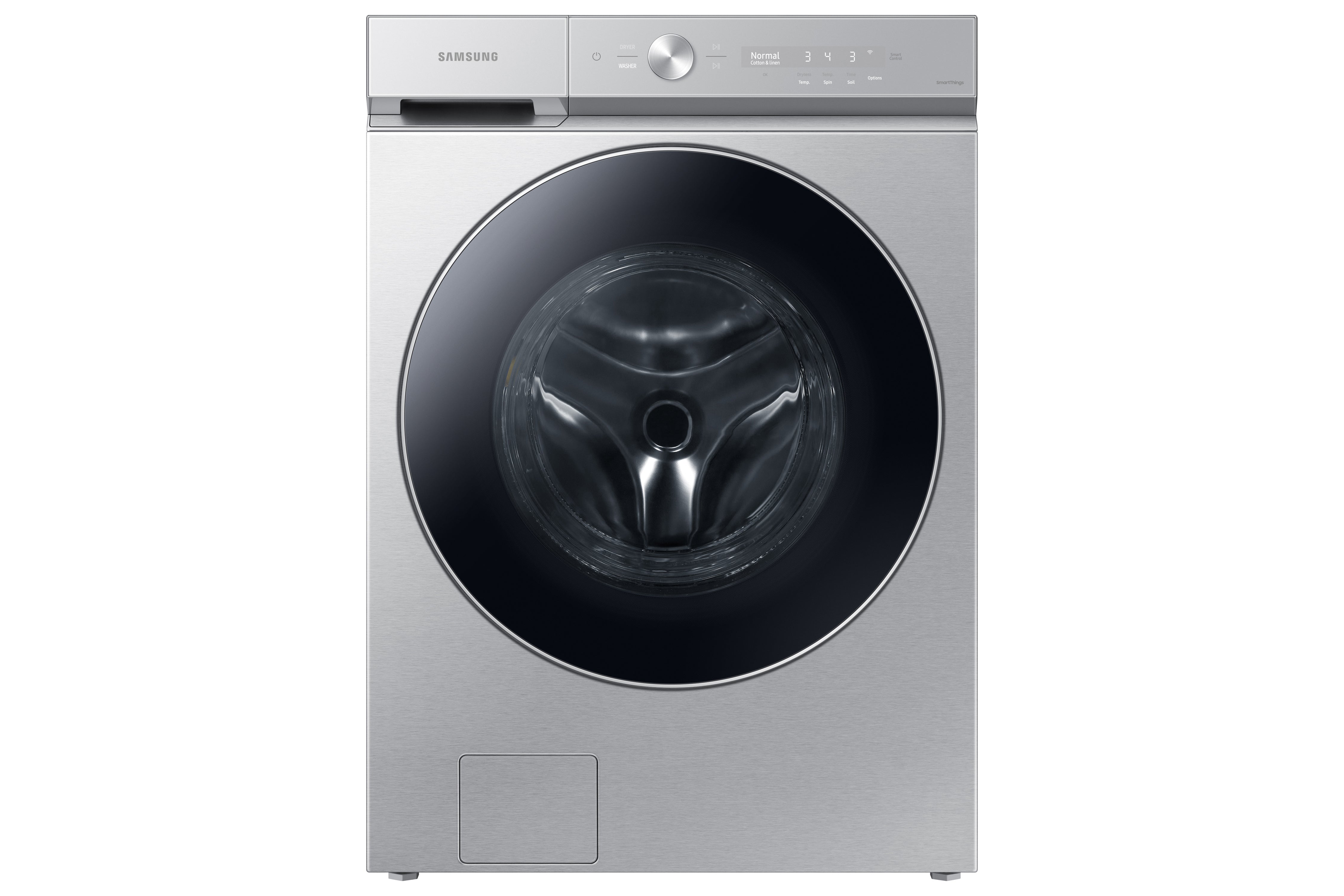 Samsung - Bespoke 6.1 cu. Ft  Front Load Washer in Silver - WF53BB8900ATUS